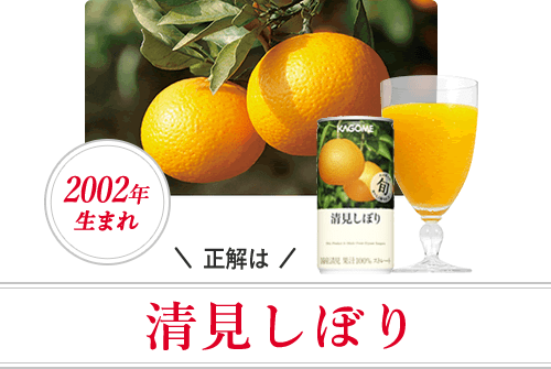 正解は 清見しぼり