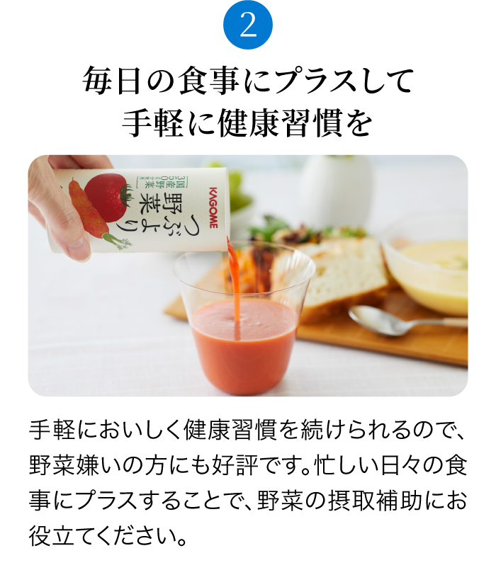 毎日の食事にプラスして手軽に栄養をサポート品
