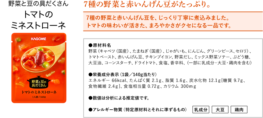 トマトのミネストローネ