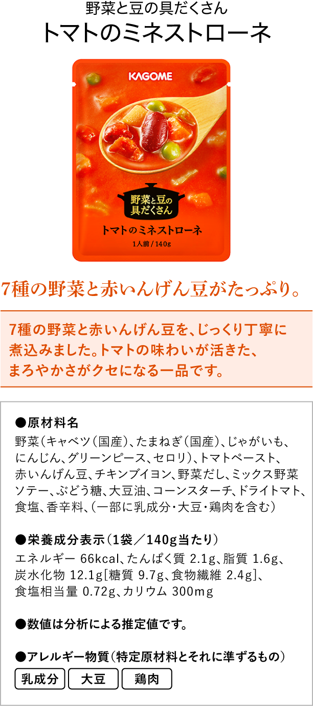 トマトのミネストローネ