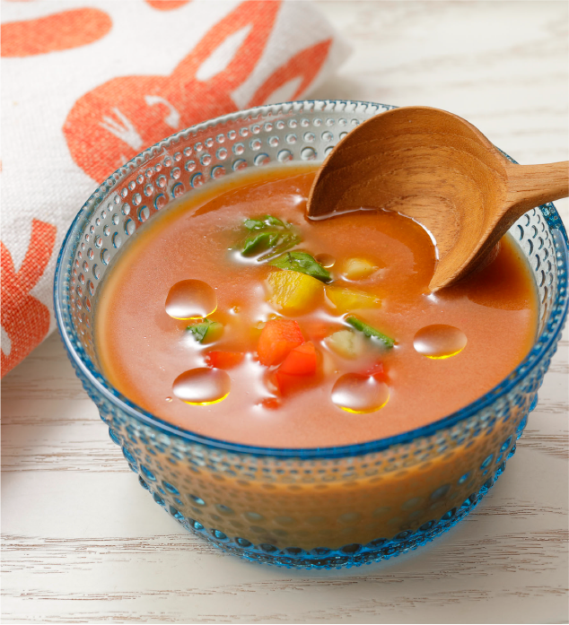 完熟トマトのガスパチョ