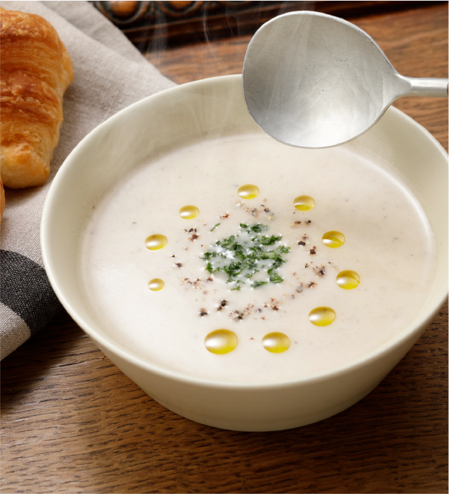 ４種のきのこのポタージュ