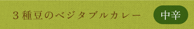 3種豆のベジタブルカレー 中辛