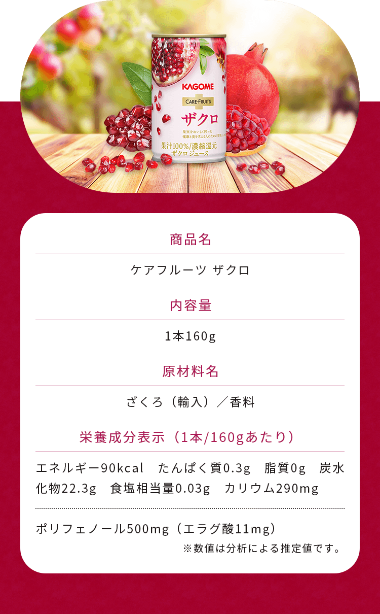 ケアフルーツ　ザクロ