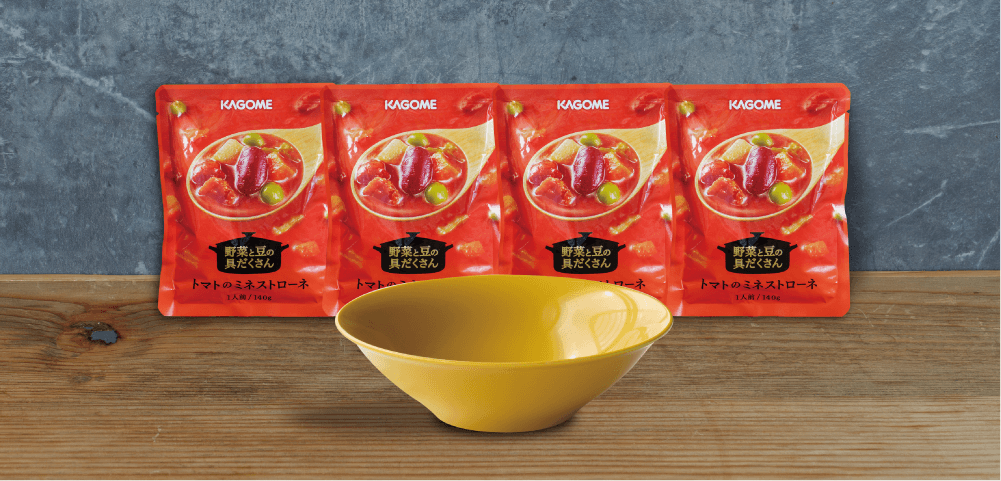 「蒲公英色の小鉢」と「つぶより野菜」のセット