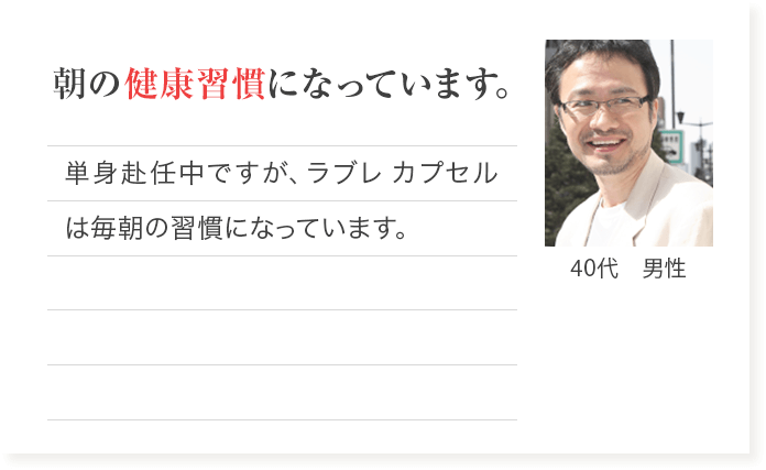 朝の健康習慣になっています