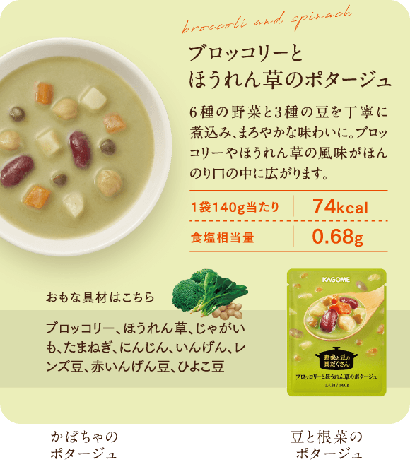 ブロッコリーとほうれん草のポタージュ