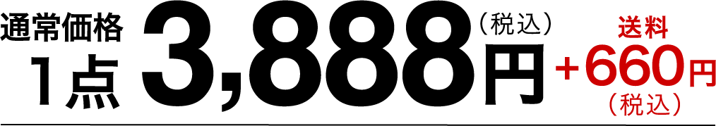 通常価格1点3,888円（税込）送料+660円（税込）